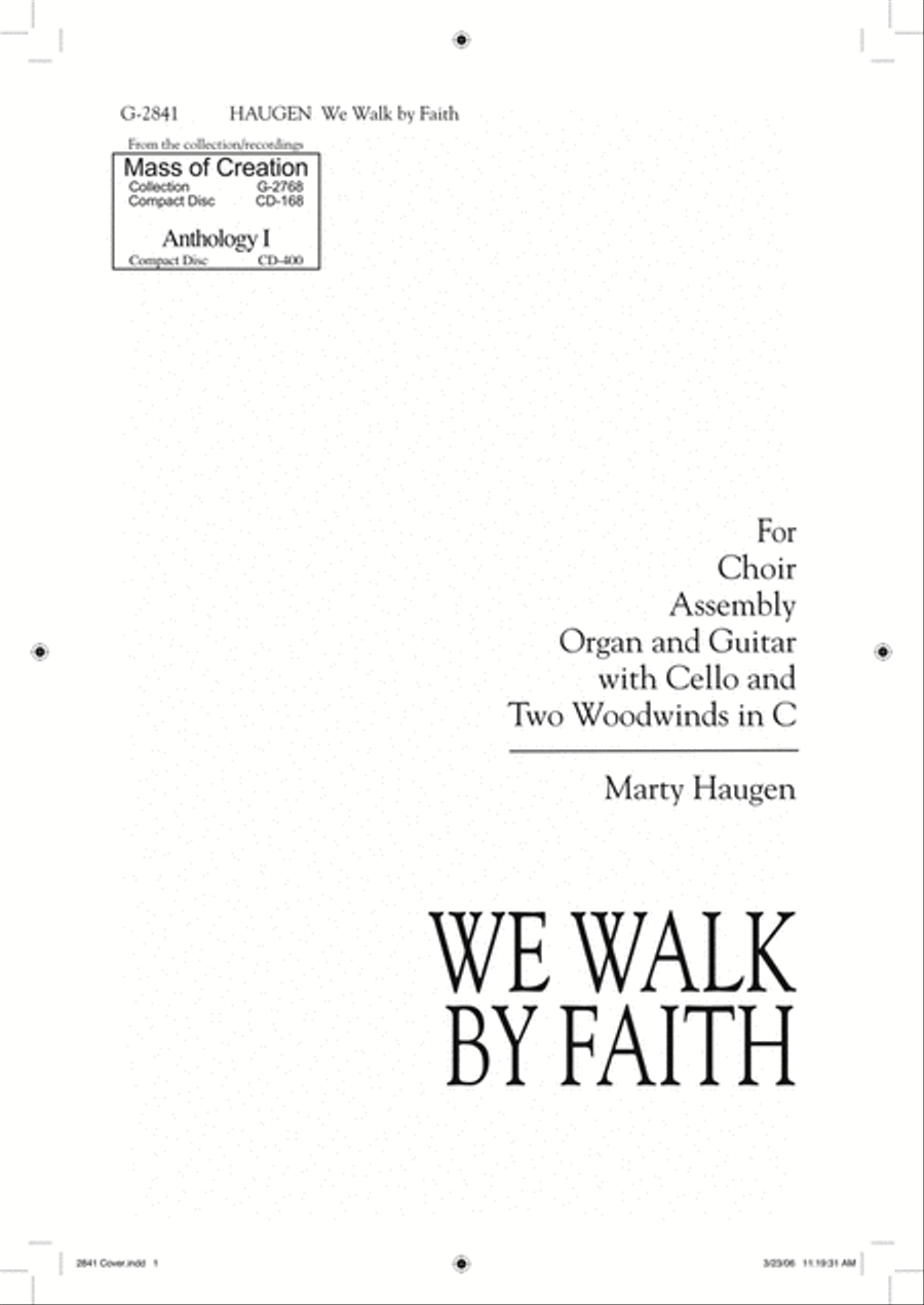 We Walk By Faith We Walk By Faith 4-Part scores gallery preview page 1