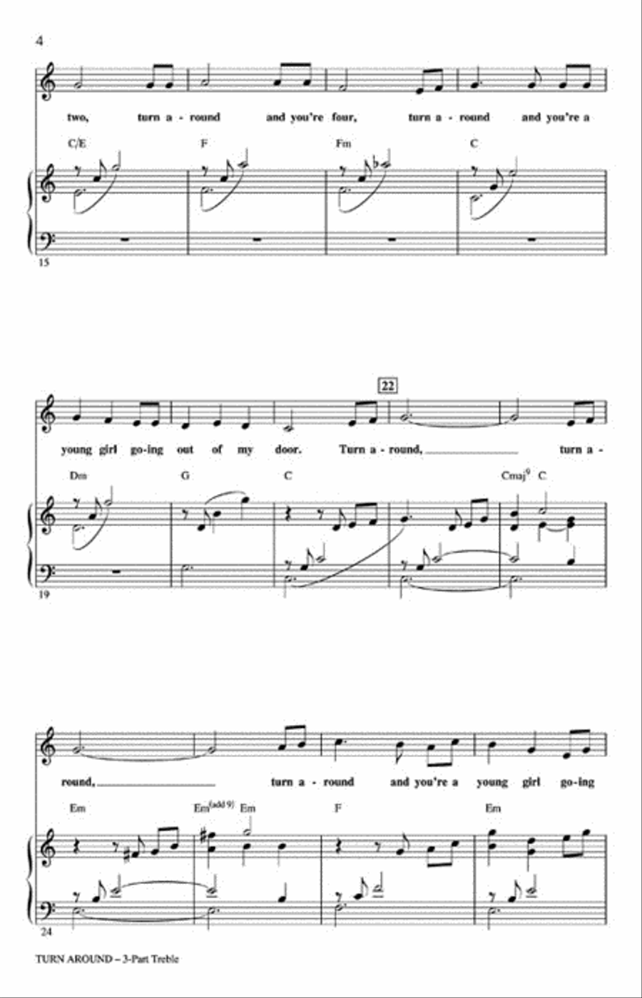 Turn Around Choir scores gallery preview page 3