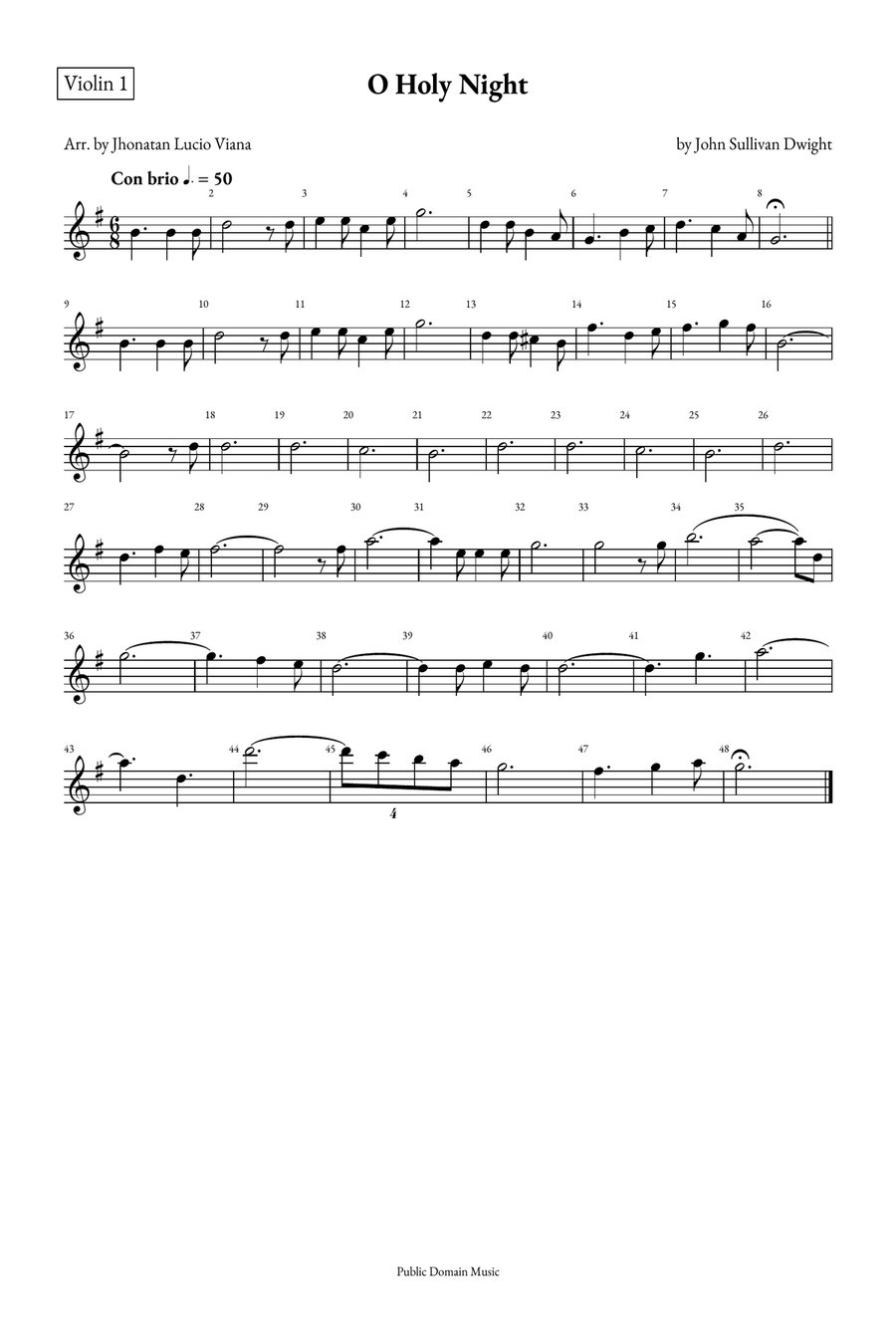 O Holy Night String Quintet scores gallery preview page 5