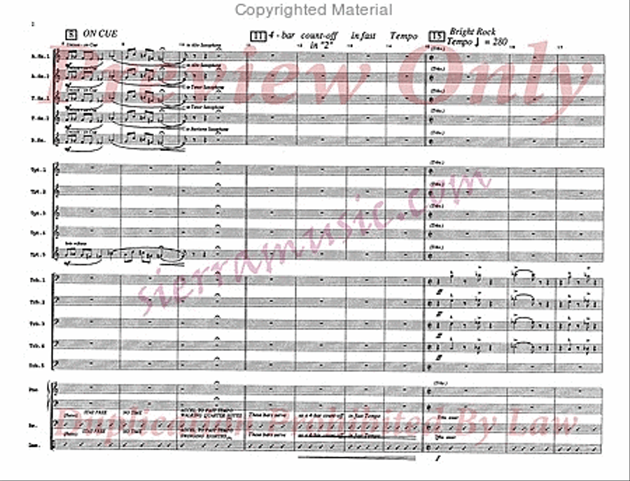 The Rise And Fall of a Short Fugue Jazz Ensemble scores gallery preview page 3