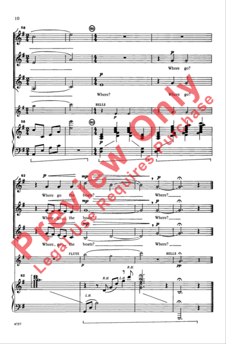 Where Go the Boats? Women's Choir scores gallery preview page 10