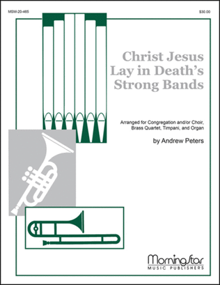 Book cover for Christ Jesus Lay in Death's Strong Bands (Christ lag in Todesbanden)