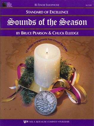 Book cover for Standard of Excellence: Sounds of the Season-Tenor Sax