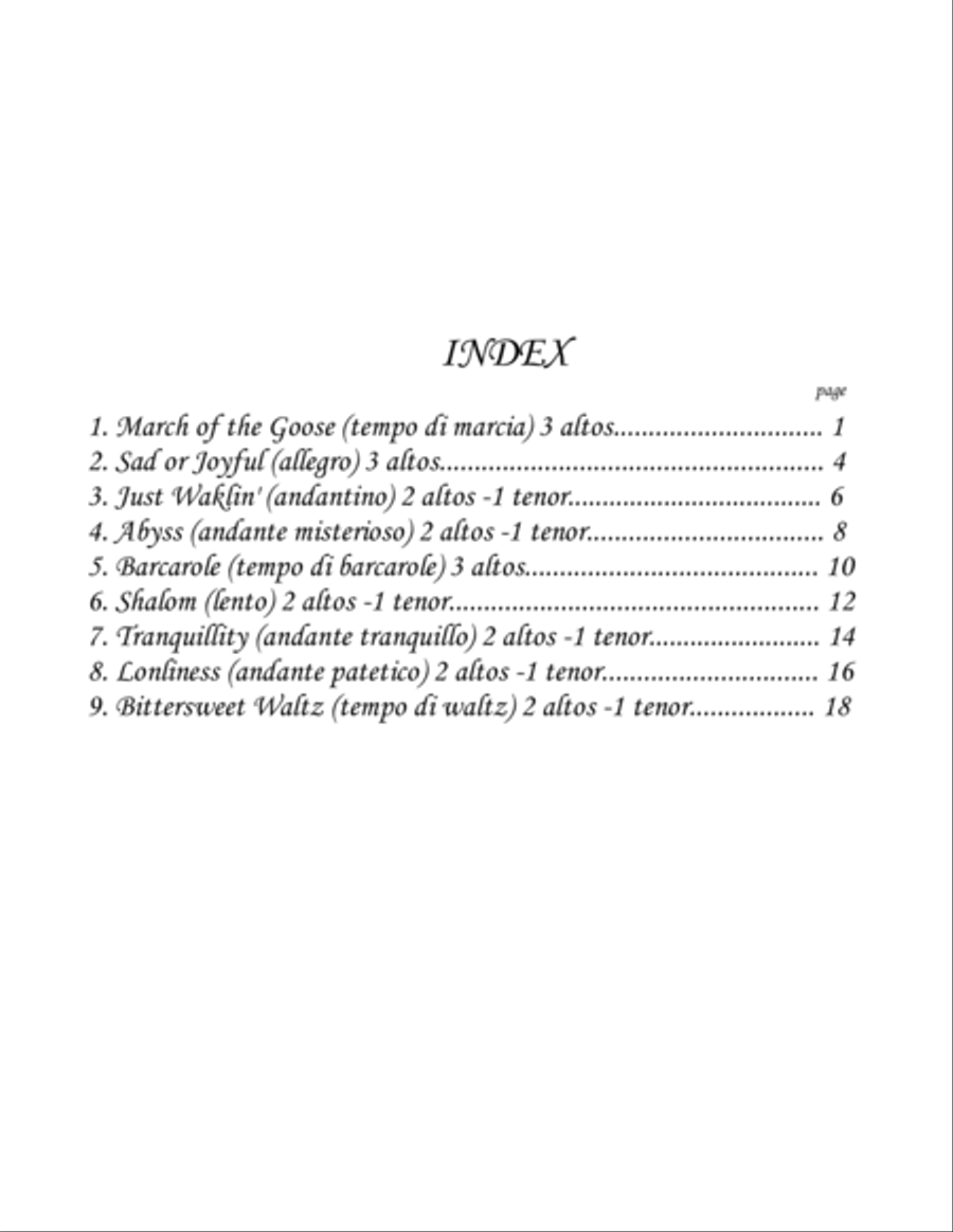 From a Diary of a Child (sax trio version) Woodwind Trio scores gallery preview page 3