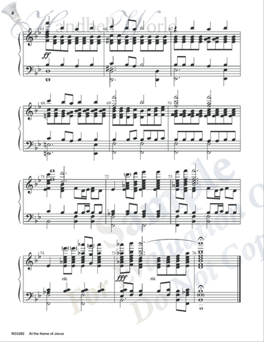 At the Name of Jesus 5-Octaves scores gallery preview page 5