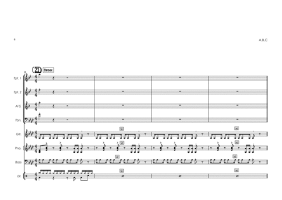 ABC Jazz Ensemble scores gallery preview page 6