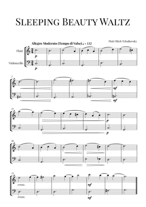 Tchaikovsky: Sleeping Beauty Waltz for Flute and Violoncello (String Duet)
