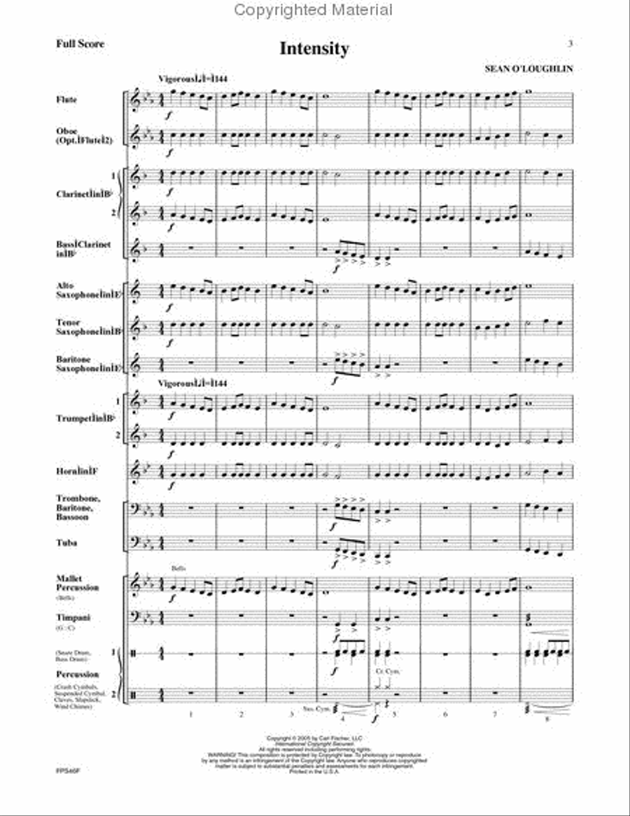 Intensity Concert Band scores gallery preview page 2