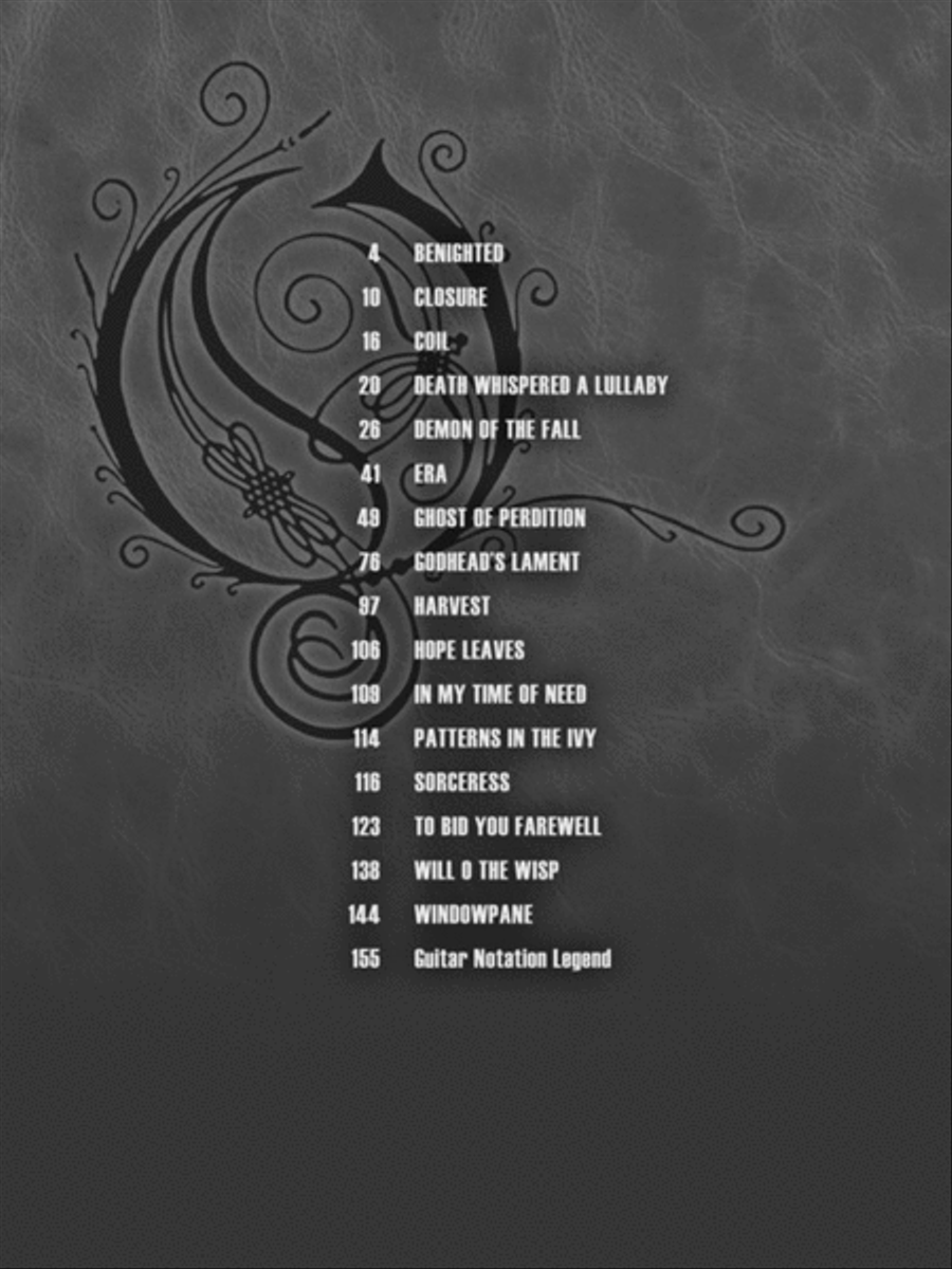 The Best of Opeth Electric Guitar scores gallery preview page 2