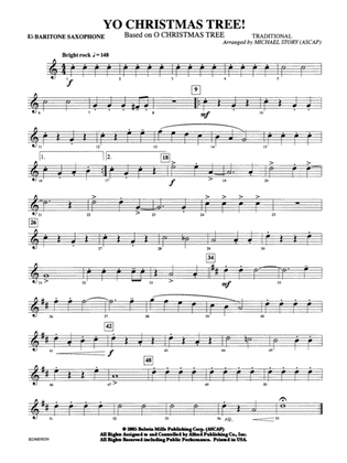 Yo Christmas Tree! (based on "O Christmas Tree"): E-flat Baritone Saxophone