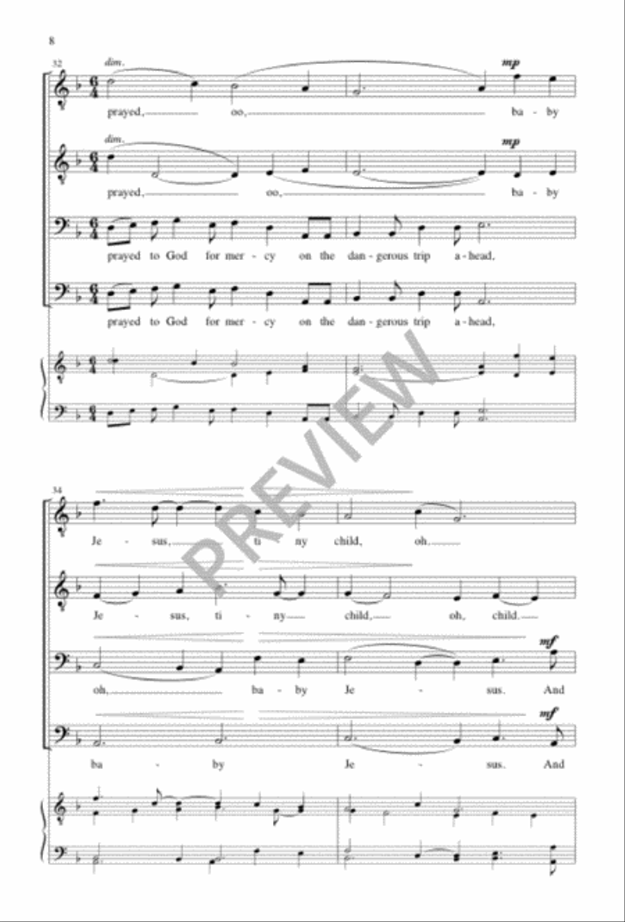 Tiny Child Tiny Child TTBB scores gallery preview page 8
