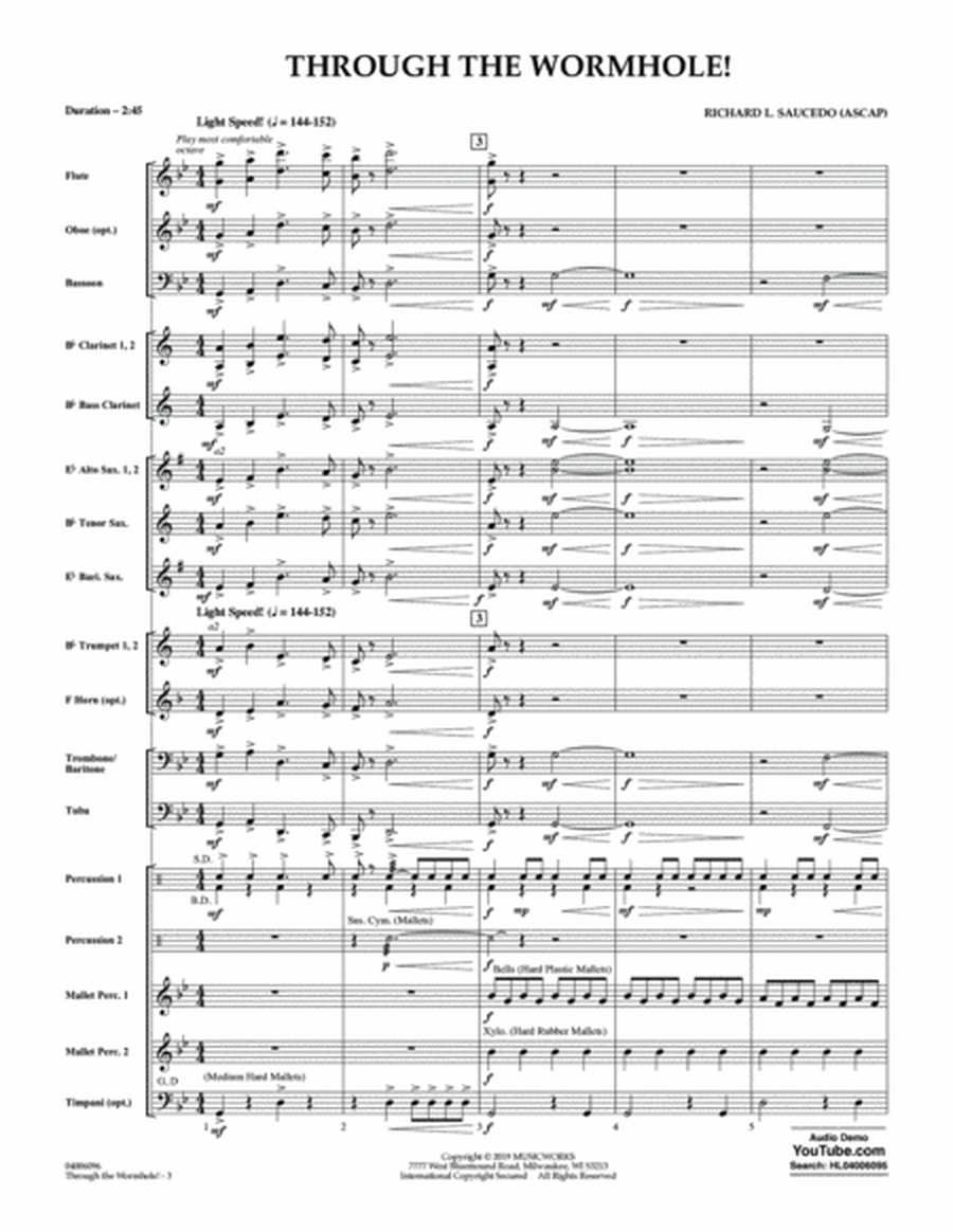Through the Worm Hole - Conductor Score (Full Score)