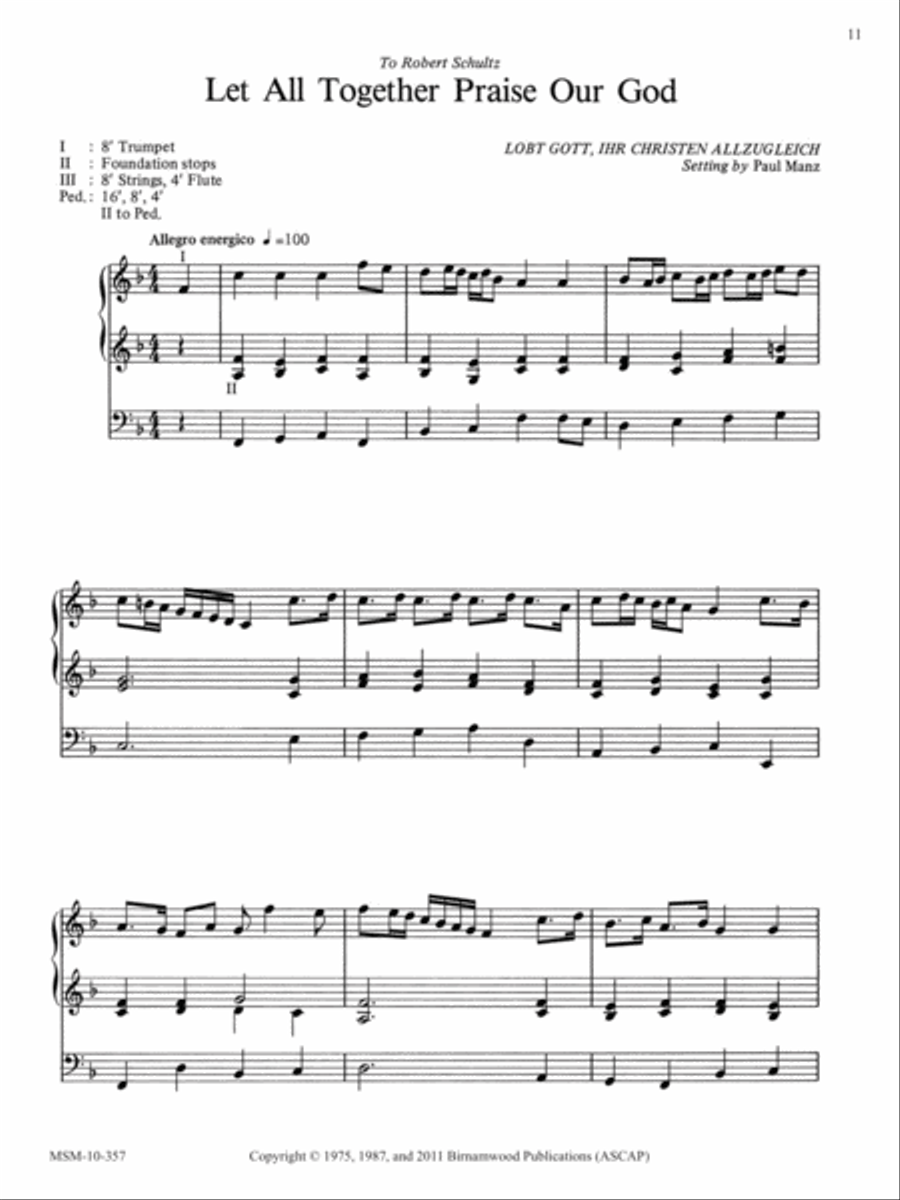 Ten Chorale Improvisations, Set 7 Organ scores gallery preview page 5