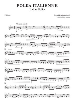 Italian Polka for Horn & Piano