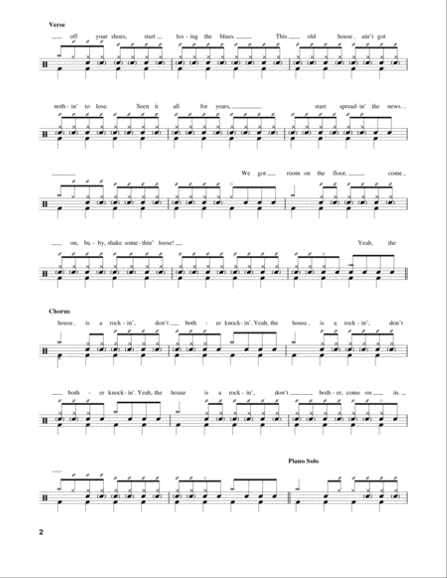 The House Is Rockin' The House Is Rockin' Percussion scores gallery preview page 2