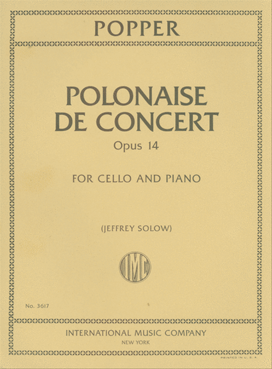 Polonaise De Concert, Opus 14 Piano Accompaniment scores gallery preview page 1
