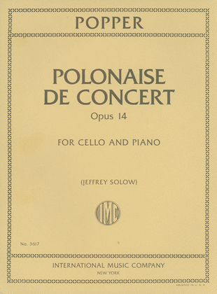 Book cover for Polonaise De Concert, Opus 14