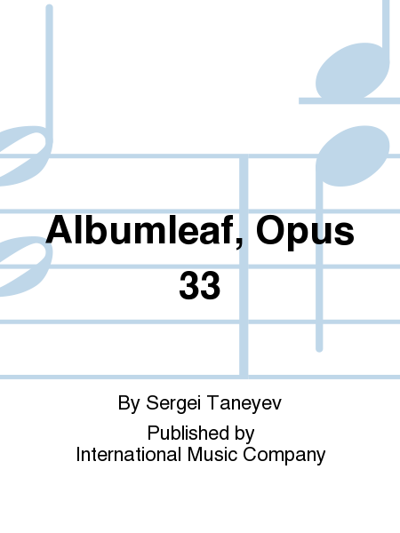 Albumleaf, Op. 33 (L. DAVIS)
