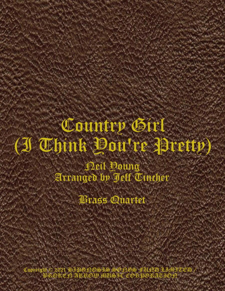 Country Girl I Think You're Pretty Brass Ensemble scores gallery preview page 1