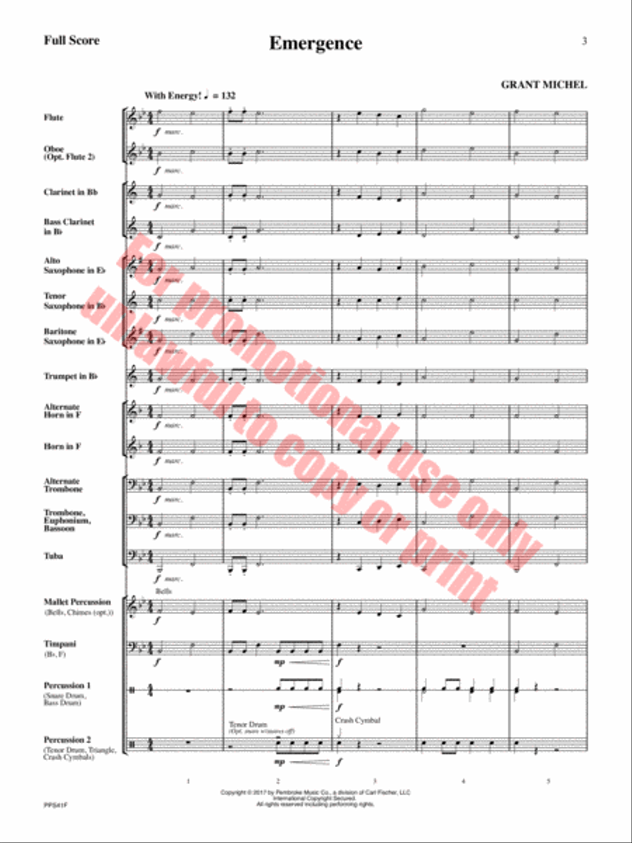 Emergence Concert Band scores gallery preview page 4