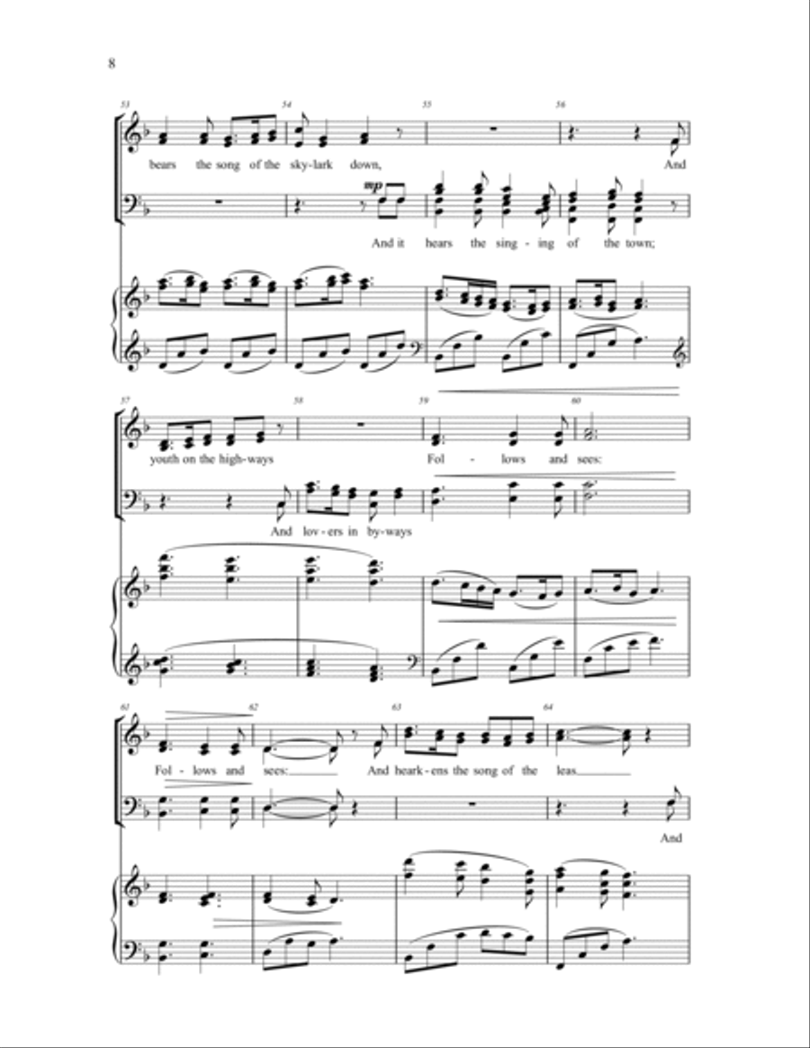 Spring Carol 4-Part scores gallery preview page 6