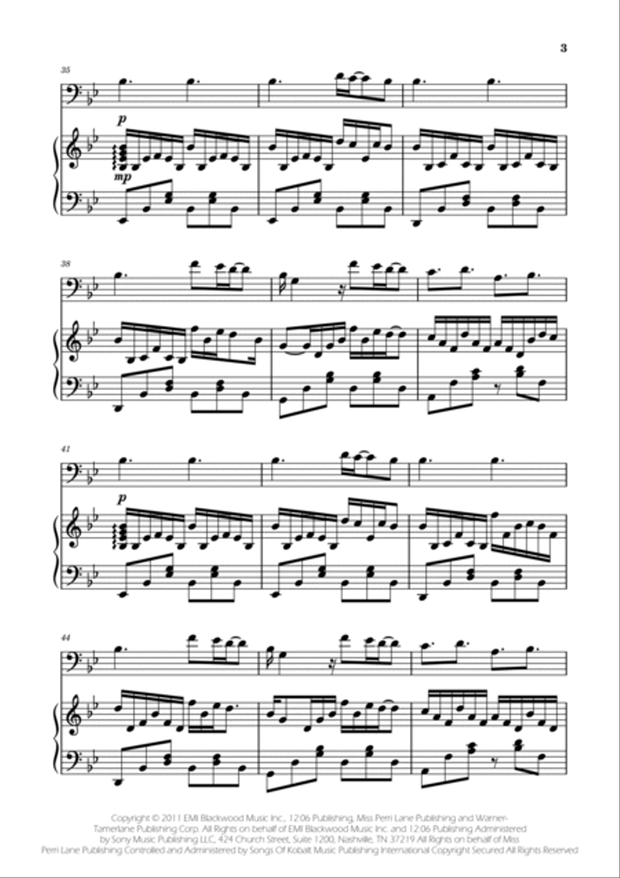A Thousand Years Piano scores gallery preview page 3