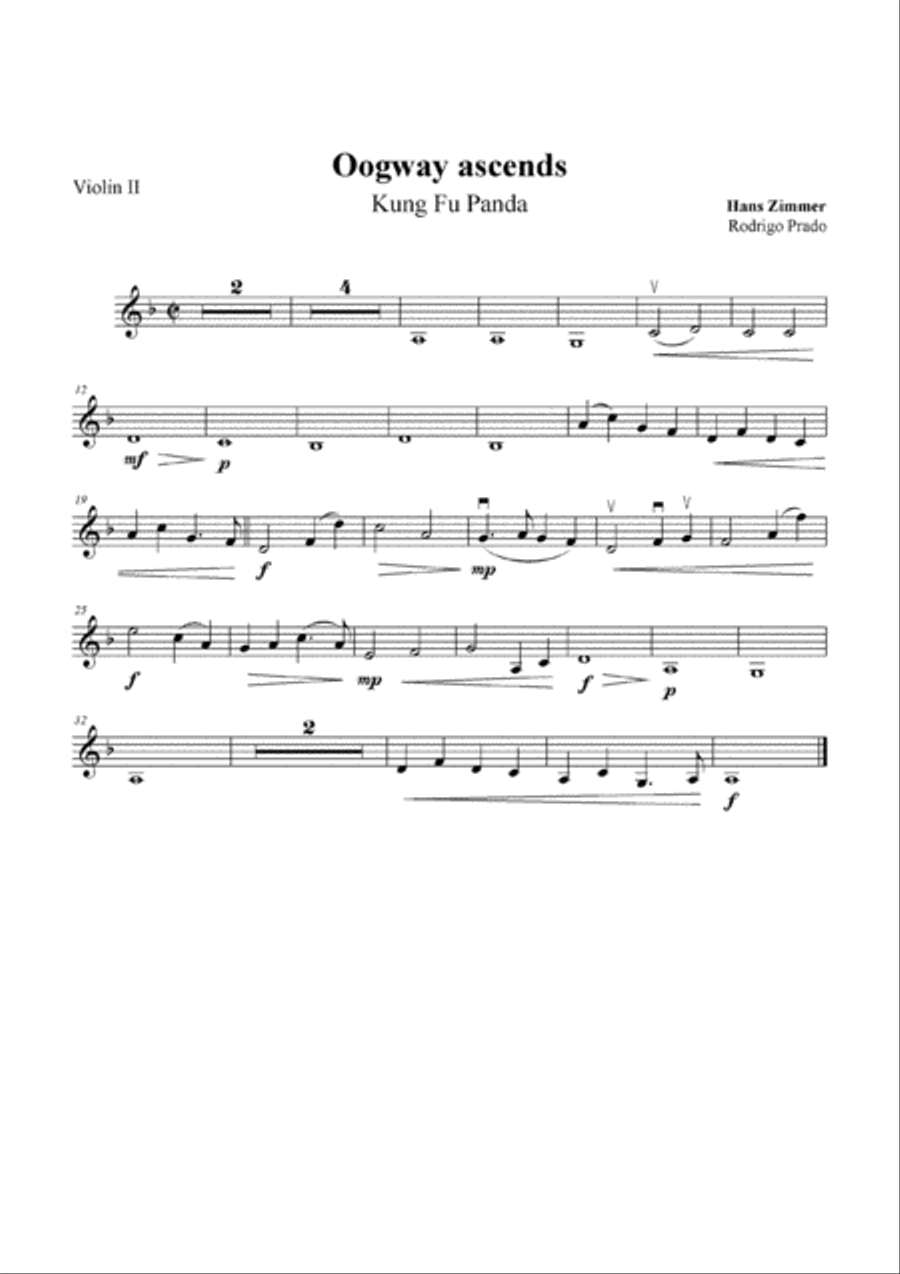 Oogway Ascends String Orchestra scores gallery preview page 5
