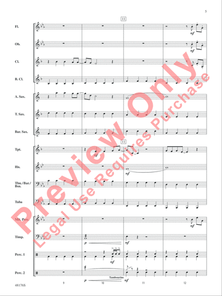 It's Raining Tacos It's Raining Tacos Concert Band scores gallery preview page 6