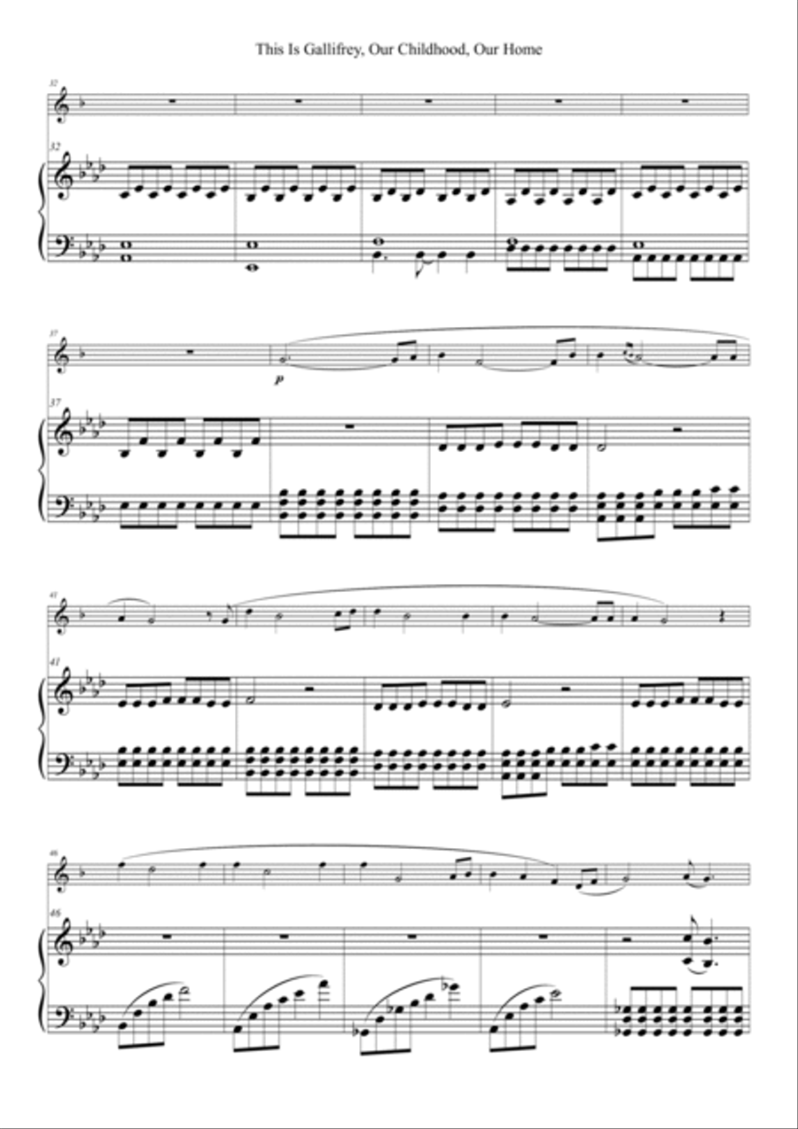 This Is Gallifrey: Our Childhood. Our Home Alto Saxophone scores gallery preview page 4