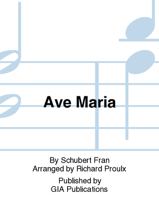Book cover for Ave Maria - High Key edition