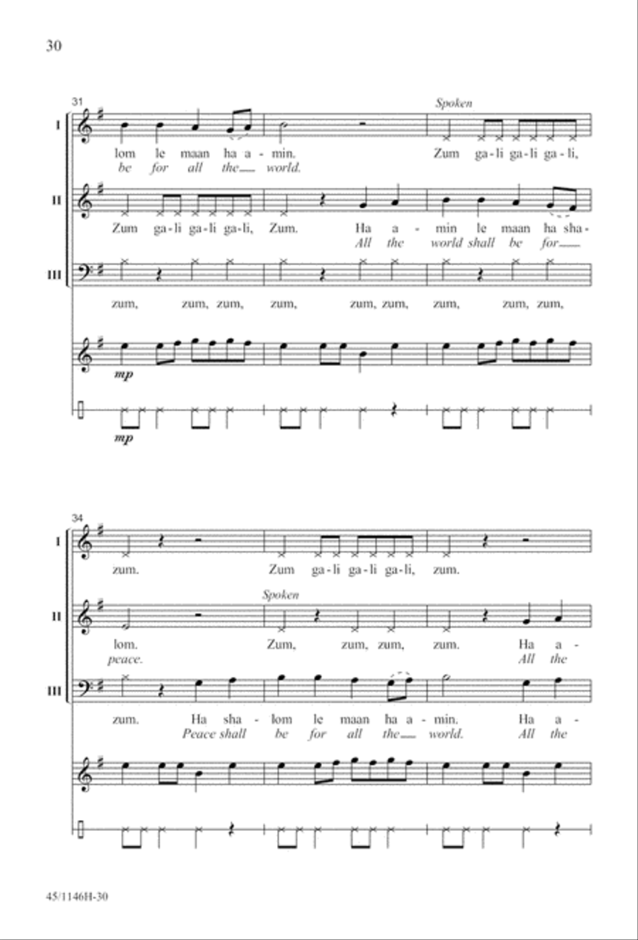 We Sing the World Around We Sing the World Around Choir scores gallery preview page 30