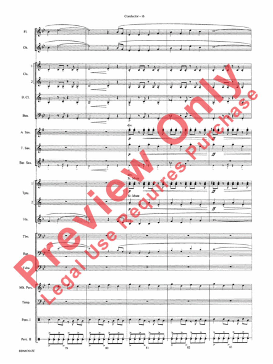 The Great Steamboat Race Concert Band scores gallery preview page 19