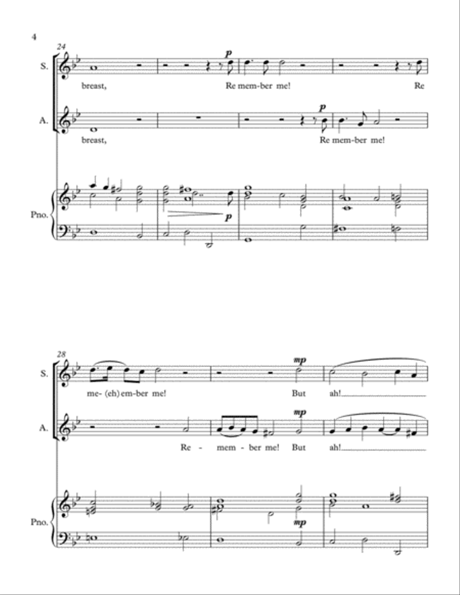 When I am Laid in Earth, Dido's Lament SA scores gallery preview page 4