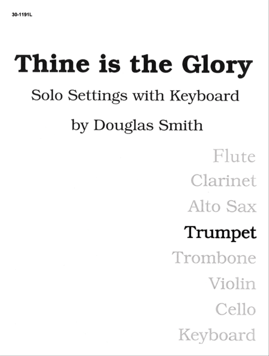 Thine Is the Glory - Trumpet Trumpet scores gallery preview page 1