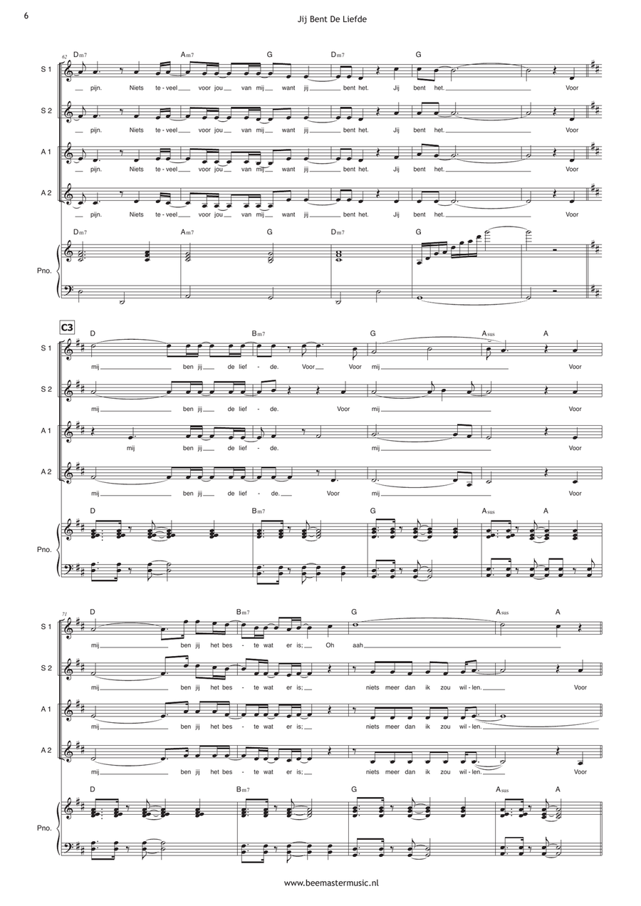Jij Bent De Liefde SSAA scores gallery preview page 6