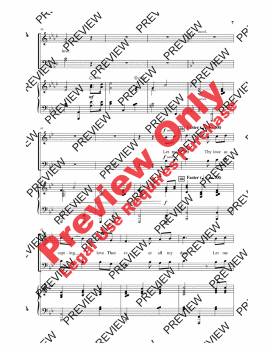 Here Is Love, Vast As the Ocean 4-Part scores gallery preview page 6