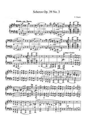 Chopin Scherzo Op. 39 No. 3 in C Sharp Minor