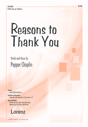 Book cover for Reasons to Thank You