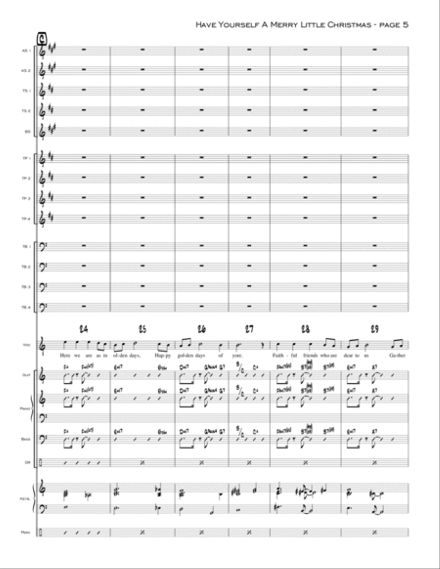 Have Yourself A Merry Little Christmas from MEET ME IN ST. LOUIS Jazz Ensemble scores gallery preview page 5