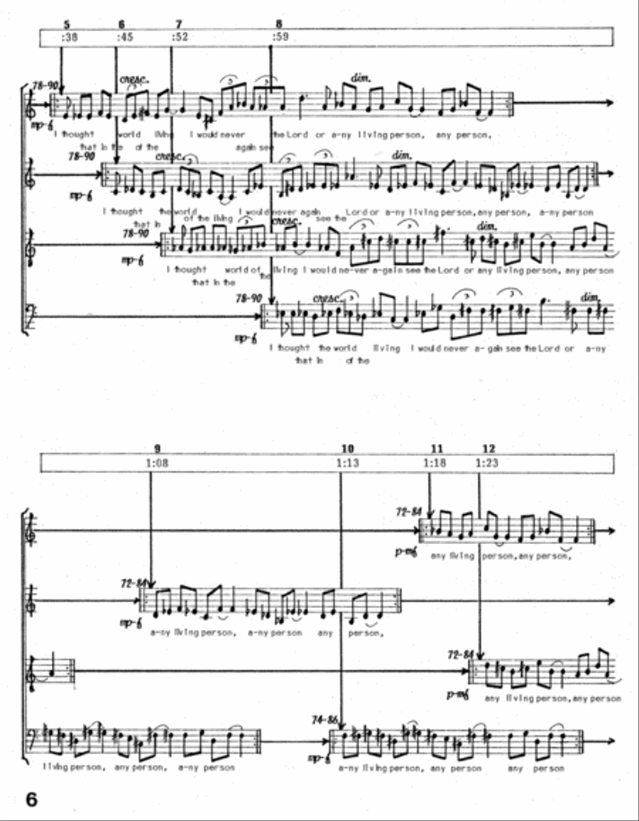 Song of Hezekiah - Isaiah 38:10-20 4-Part scores gallery preview page 6