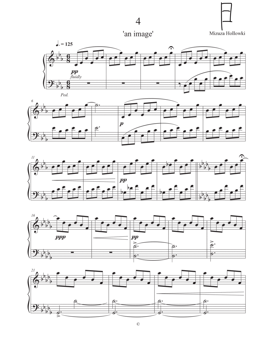 4 'an image' Piano Solo scores gallery preview page 1
