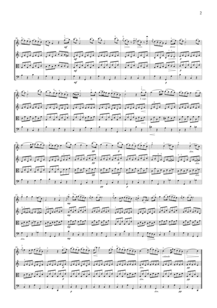 Haydn Serenade (String Quartet No.17, 2nd mvt.), for string quartet, CH001