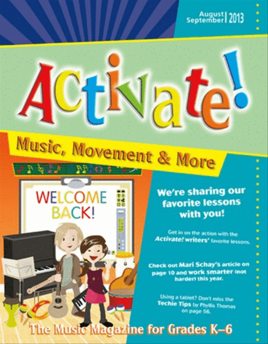 Activate! Aug/Sept 13 Unison Choir scores gallery preview page 1