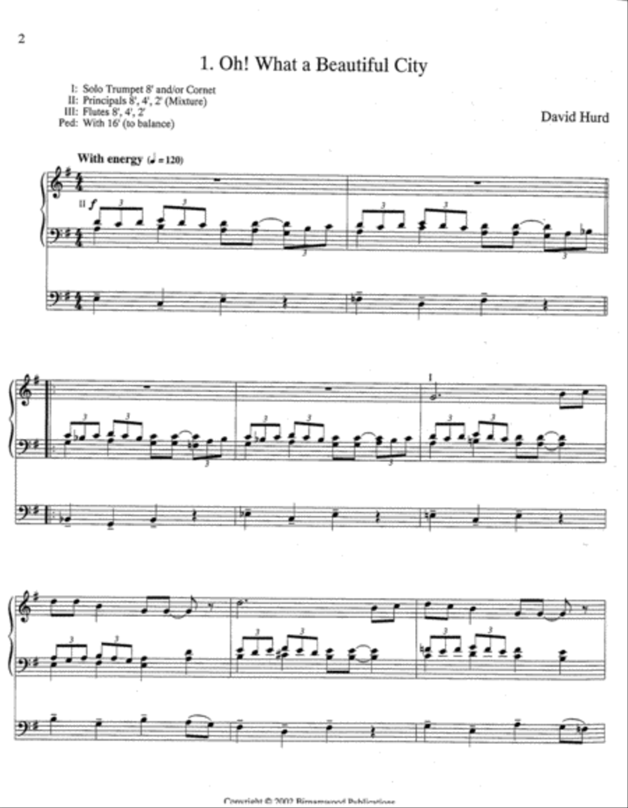 Four Spiritual Preludes Organ scores gallery preview page 2