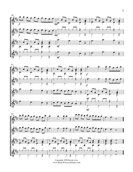 Fiesta (Guitar Quartet) - Score and Parts image number null