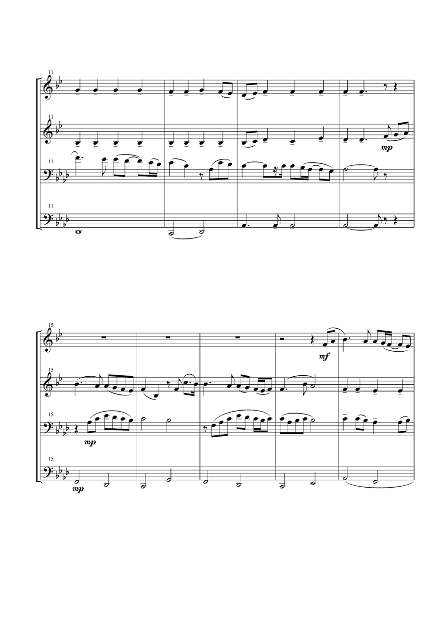 You Raise Me Up Brass Ensemble scores gallery preview page 4