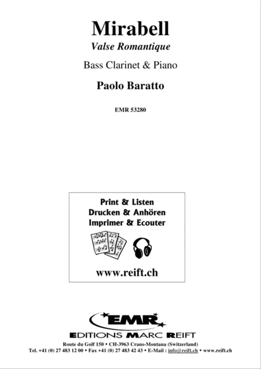 Mirabell Bass Clarinet scores gallery preview page 2