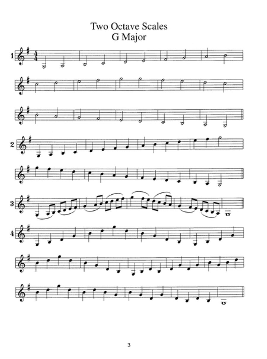 Essential Scales and Studies for Violin, Level 1 String Methods scores gallery preview page 4