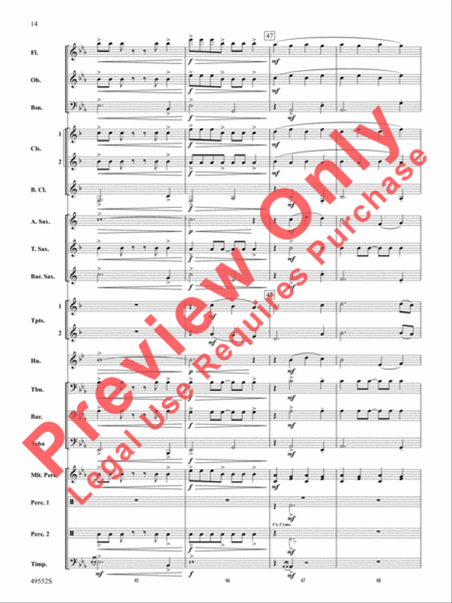 Dance of the Garden Gnomes Concert Band scores gallery preview page 15