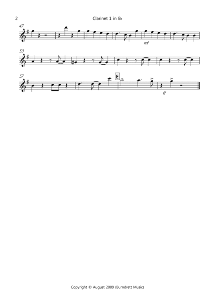 Joy To The World (Jazzy Style!) for Clarinet Quartet Clarinet Quartet scores gallery preview page 5